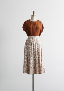austen silk midi skirt